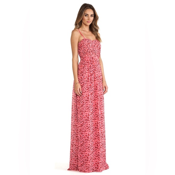 Erin by Erin Fetherson Pink Leopard Print Maxi Dress - Picture 2 of 6